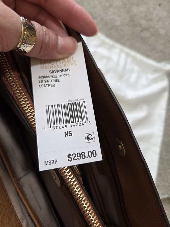 Michael Kors Savannah Large Leather Satchel - Picture 3 of 7